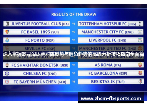 深入掌握欧冠淘汰赛对阵形势与胜负趋势的高级分析技巧指南全面篇